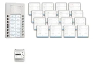 TCS Tür Control pre:pack Audio Aufputz 16 Wohneinheiten mit Außenstation PES PPAF16-EN/01