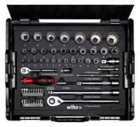 Wiha 44685 Wiha Steckschlüssel- und Bit Set 1/4" u.1/2" 60-tlg mit L-Boxx () 44685