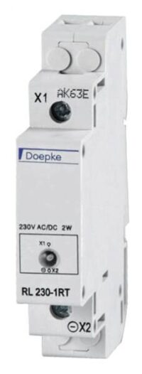 DOEPKE Leuchtmelder Reiheneinbaugerät 240V weiß LED UC RL 230-1W 1TE 65mm IP40