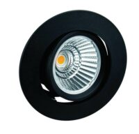 schwenkbar rund 350mA 9W IP40 2700K CRI90-schwarz BÂN COB PEG352UWWOK