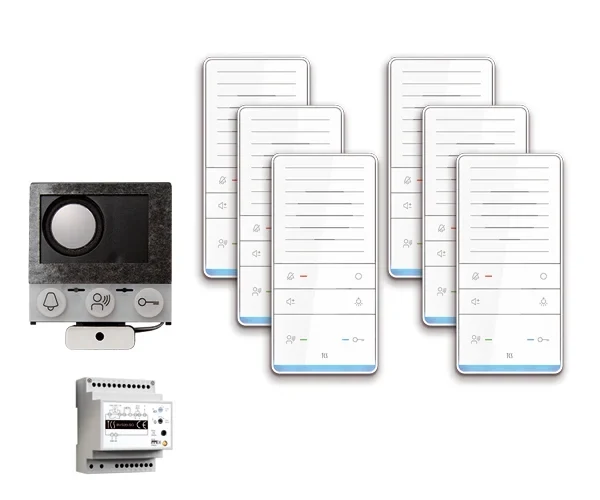TCS TCS Tür Control audio:pack Einbau für 6 Wohneinheiten mit EB-Lautsprecher PAIF060/002