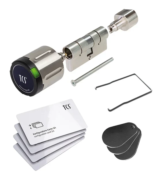 TCS TCS Tür Control Elektronisch Knaufzylinder IP56 Set 40/40 817-003-4040