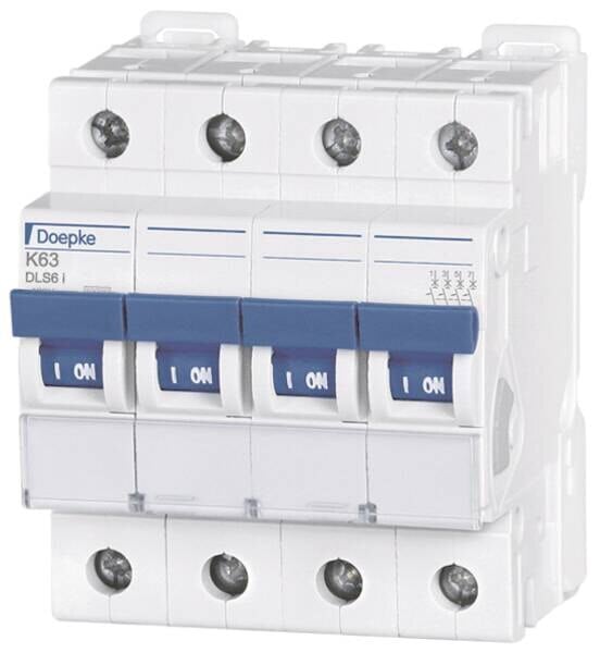 DOEPKE Leitungsschutzschalter UC K 63A DLS 6I K63-4 10KA 4-polig 400V 4TE 50Hz IP20