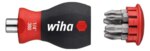 Wiha 3801-02 Stubby 1/4z Schraubendreher mit Bit Magazin magnetisch 33740