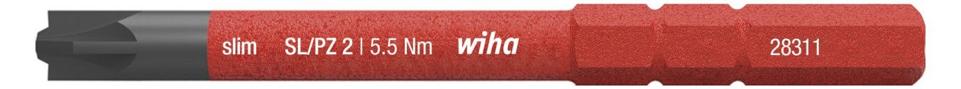 Wiha Wiha 2831 slimBit electric SL/PZ2x75mm Bit 34590