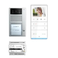 TCS Tür Control Video-Türsprechanlagenset 1 Taste Aufputz, Freispr. PVC2310-0010