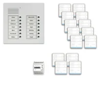 TCS Tür Control pre:pack Audio Unterputz 14 Wohneinheiten mit Außenstation PUK PPUF14/2-EN/01