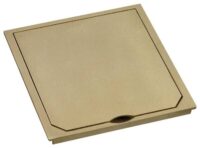ABL Rahmen 1-fach ms matt horizontal Klappdeckel Metall 1632