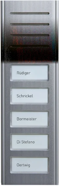 TCS Tür Control Audio Außenstation 5Tasten 1-reih Aufputz si ASX13005-0010