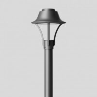 BEGA LED-Aufsatzleuchte 38,5W 76mm 3000K 85195K3 3593lm graphit Konv Alu IP65