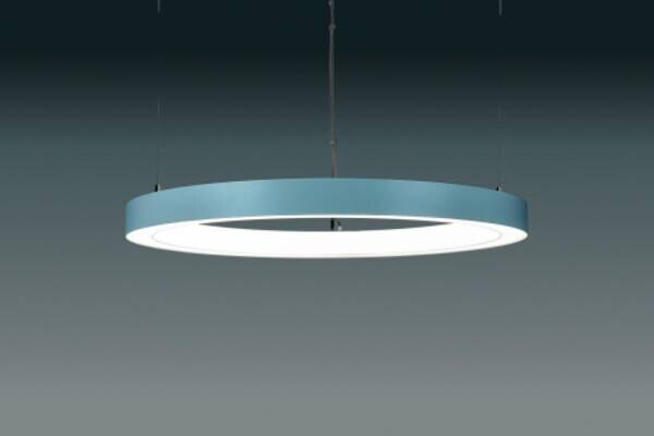 Rutec Ø1055 H53mm 230V 95 1W IP20 3000K CRI80-RAL9006 CORMA-1055 Ringleuchte