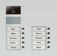 TCS Tür Control Video-Außenstation Color zweispaltig, f.10 Wohneinheiten AVU15100-0010
