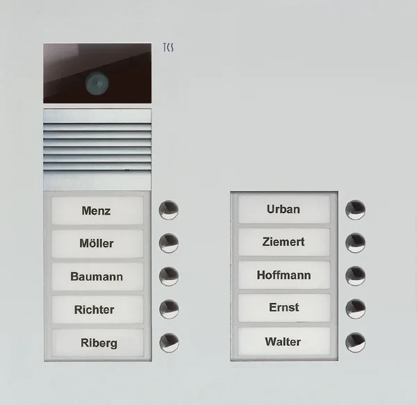 TCS TCS Tür Control Video-Außenstation Color zweispaltig, f.10 Wohneinheiten AVU15100-0010