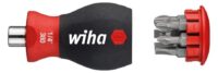Wiha 3801-01 Stubby 1/4z Schraubendreher mit Bit Magazin magnetisch 33736