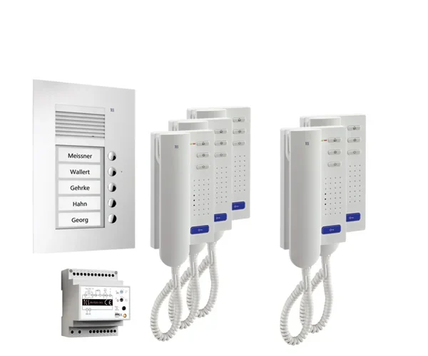 TCS TCS Tür Control Paketlösung Unterputz 5 Wohneinheiten PPU05-EN/02