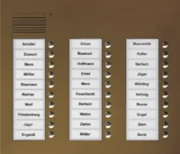 TCS Tür Control Audio Außenstation PUK 30 Tasten 3-spaltig Unterputz PUK30/3-EB