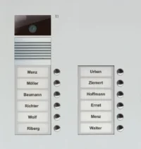 TCS Tür Control Video-Außenstation Color zweispaltig, f.12 Wohneinheiten AVU15120-0010