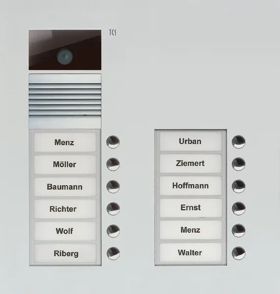 TCS TCS Tür Control Video-Außenstation Color zweispaltig, f.12 Wohneinheiten AVU15120-0010