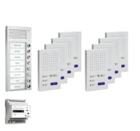TCS Tür Control Paketlösung Aufputz 8 Wohneinheiten z hörerl Freisprech. PPAF08-EN/02