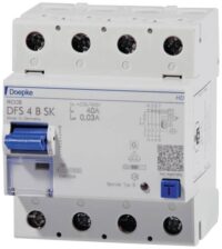DOEPKE FI-Schutzschalter B 4-polig 400V 40A DFS4 040-4/0,03-B SK HD 0,03A 4TE Reiheneinbaugerät
