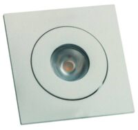 schwenkb. quadr. 350mA 1W IP20 3000K CRI80-sandweiß MENTE COB LED-Lichtpunkt