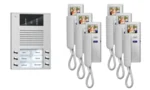 TCS Tür Control Videosprechanlgenset color 6 WE, mit Hörer PVE1560-0010
