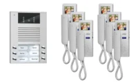 TCS Tür Control Videosprechanlgenset color 6 WE, mit Hörer PVE1560-0010