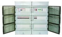 DEVI Wandschrank Kunststoff IP65 unbeh DV01-02FF400 B300xH750xT150mm