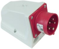 ABL CEE-Aufbaugerätestecker 3-polig 32A 6h G32S22 230V/bl IP44 Schraubkl abgew Kunststoff