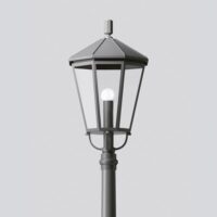 BEGA LED-Aufsatzleuchte 13,6W 76mm 3000K 84052K3 929lm graphit Alu Gl_tr IP44