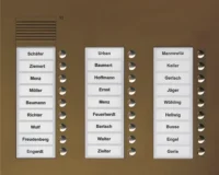 TCS Tür Control Audio Außenstation PUK 27 Tasten 3-spaltig Unterputz PUK27/3-EB