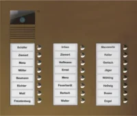 TCS Tür Control Video color Außenstation V PUK 24 Tasten 3-spal AVU16240-0012