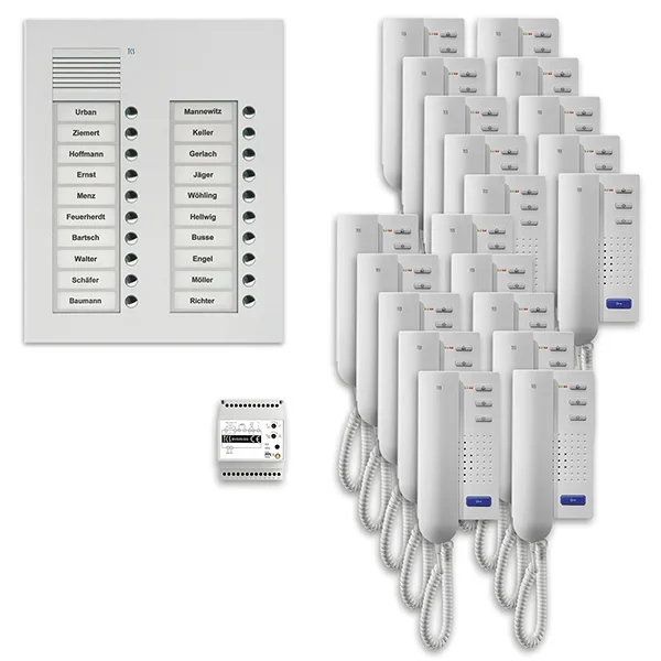 TCS TCS Tür Control Audio Außenstation Pack 20 PUK 2reihig20Tast Unterputz PPU20/2-EN/02