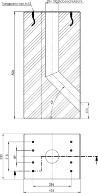 ABL GmbH E-Mobility Fertigfundament aus Beton der Güte C 30/37 EMC9999