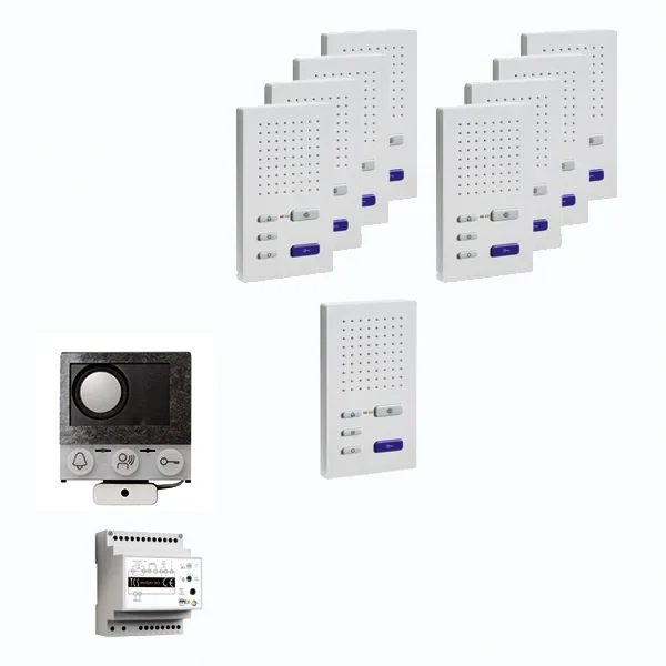 TCS TCS Tür Control audio:pack Einbau für 9 Wohneinheit PAIF090/004