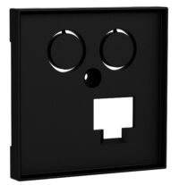 Bild vom Produkt: homeway HW-Z0LANG55V1 one. TV+LAN 55x55mm Zentralplatte anthrazit