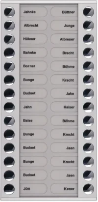 TCS Tür Control Audioaußenstation 2-reihig Erw.28 Tasten si PET28-EN/04