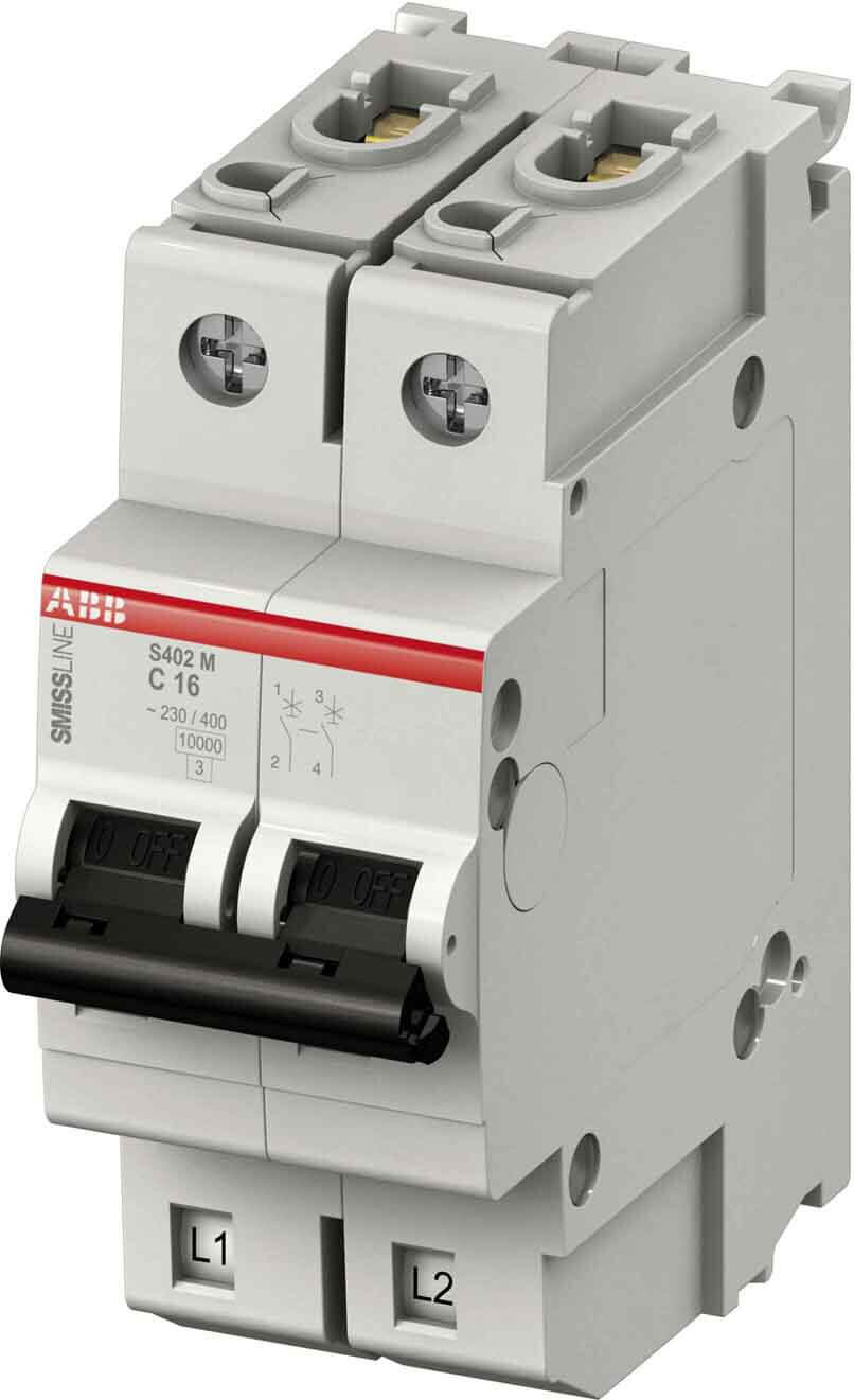 ABB ABB Stotz S&J Leitungsschutzschalter 2A C 2-polig S402M-C2