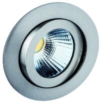 Rutec ALU57345NWOK TALU LED-Einbaustr. schwenk.,rund,8W,IP20,4000K,-Eisen geb
