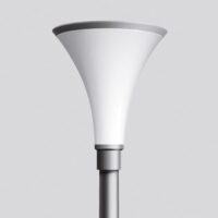 BEGA LED-Aufsatzleuchte 18W 76mm 3000K 77121AK3 1617lm si Konv Alu Kst_opal