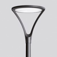 BEGA LED-Aufsatzleuchte 25,8W 76mm 3000K 84120K3 2602lm graphit Konv Alu IP65