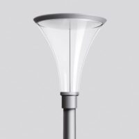 BEGA LED-Aufsatzleuchte 18W 76mm 3000K 77150AK3 1508lm si Konv Alu Kst_tr IP65