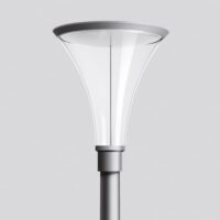 BEGA LED-Aufsatzleuchte 25,8W 76mm 3000K 77135AK3 2611lm si Konv Alu Kst_tr IP65