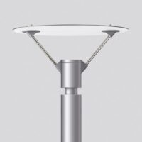 BEGA LED-Aufsatzleuchte 46,7W 76mm 3000K 77210K3 3674lm si Konv Alu Gl_tr IP65