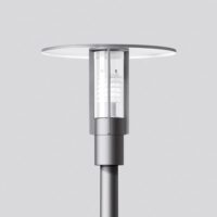 BEGA LED-Aufsatzleuchte 26,5W 76mm 3000K 77142AK3 1791lm si Konv Alu Kst_tr IP65