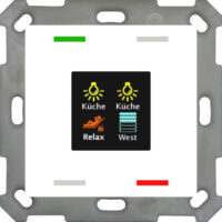 B-Ware MDT technologies Taster Smart 55 4-fach Farbdisplay, rws/glä BE-TAS55T4.01