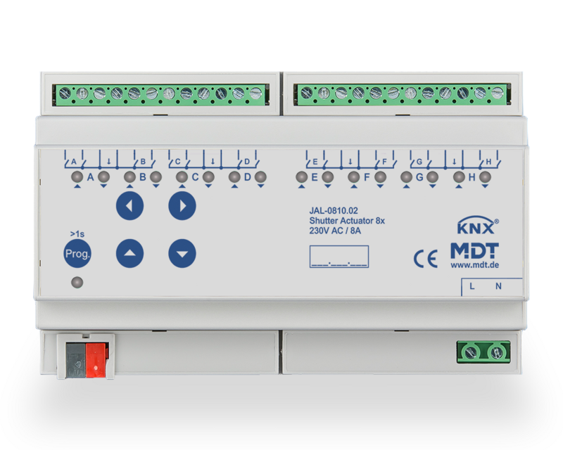 B-Ware MDT Technologies Jalousieaktor JAL 8-fach, 230VAC, JA – Produktbild 1 (Hersteller)