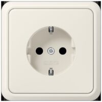 Jung 51520 SCHUKO®-Steckdose 16 A 250V ~ mit Rahmen Duroplast Serie CD weiß
