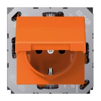 Jung AS 1521 BFKL O SCHUKO®-Steckdose 16 A 250V ~ Schraubklemmen Klappdeckel