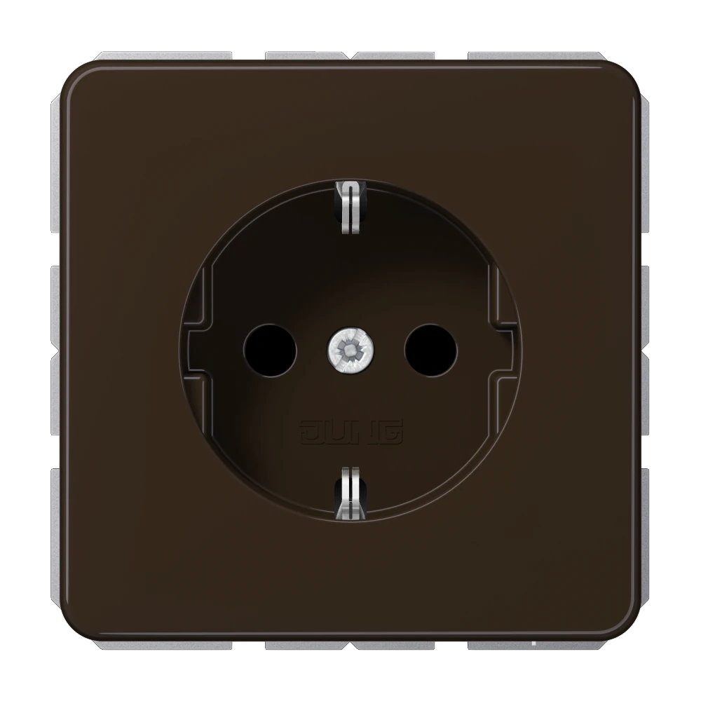 Jung Jung CD 1521 BR SCHUKO®-Steckdose 16 A 250V ~ Schraubklemmen Duroplast Serie CD